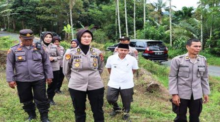 Tingkatkan Pelayanan Kepada Masyarakat Padangsidimpuan, Mantan Kapolres Padangsidimpuan Tinjau lokasi Polsubsektor