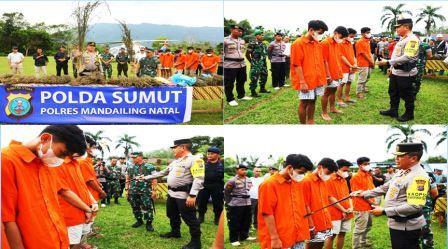 Berantas Kejahatan Narkotika Kapoldasu dan Pangdam I/BB Pimpin Operasi Pemberantasan Ladang Ganja Terluas Di Sumatera