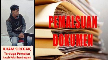 Kepergok Palsukan Ijasah Pelatihan Satpam, Ilham Siregar Diciduk dan Diboyong Ke Mapolda Sumut