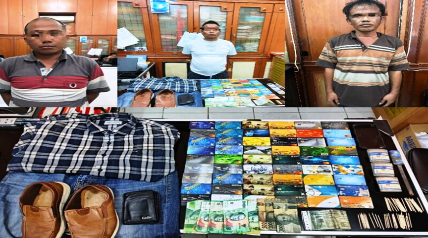 Ungkap Kasus Pencurian Uang Dari ATM, Tim Jatanras Polda Sumut Ciduk  Tiga Terduga Komplotan Pelaku