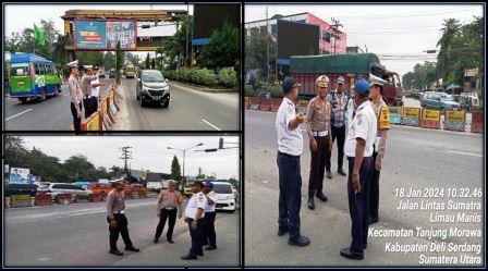 Wujudkan Kamseltibcar Lantas Di Wilkumnya, Sat Lantas Polresta Bersama Dishub Deli Serdang Gelar Survey Kajian ANDALALIN