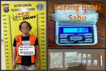 Diduga Pelaku Kejahatan Narkotika, Seorang Warga Tanjung Morawa B, Kembali Diciduk Personel Sat Res Narkoba Polresta Deli Serdang