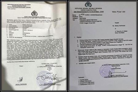 Dengan pertimbangan locus delicti, laporan Renol Pakpahan dilimpahkan ke Polrestabes Medan