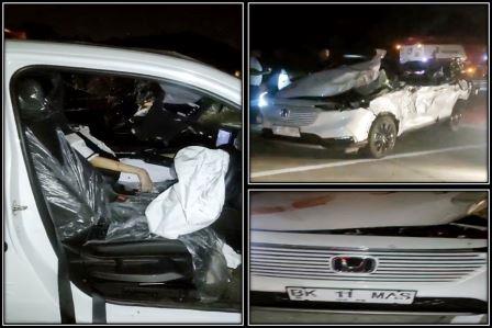 Kecelakaan di Jalan Tol Tanjung Morawa, Seorang Warga Kampung Melayu, Kota Siantar Tewas Terjepit Body Mobil