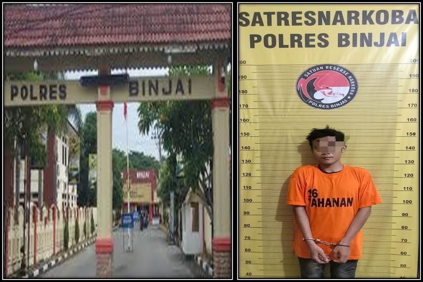 Diduga Bandar Narkoba Yang Siap Antarkan Pesanan Narkoba, Seorang Pria Berusia 26 Tahun ditangkap Aparat Satres Narkoba Polres Binjai