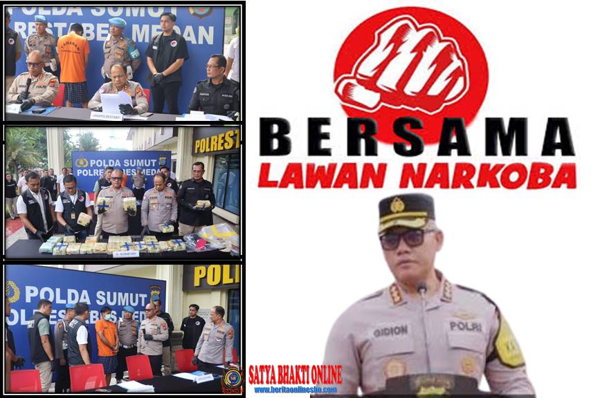 Gagalkan Peredaran 22 Kg Sabu, Polrestabes Medan Ringkus Satu Tersangka Residivis