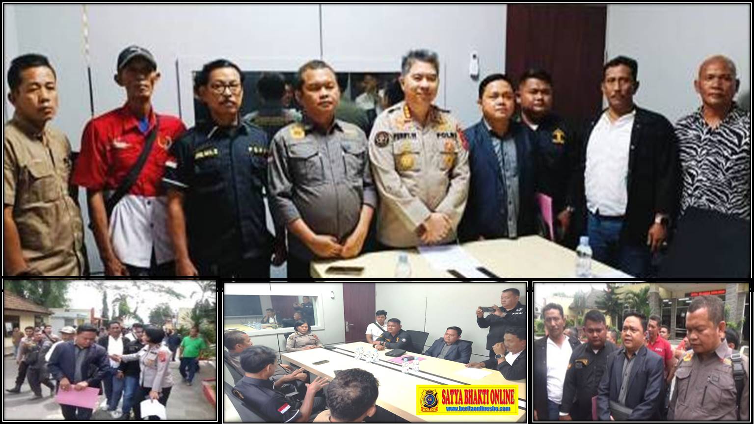 Aliansi Wartawan dan LSM Datangi Mapolda Sumut Minta Hentikan Proses Hukum 3 Wartawan Dengan Restorative Justice