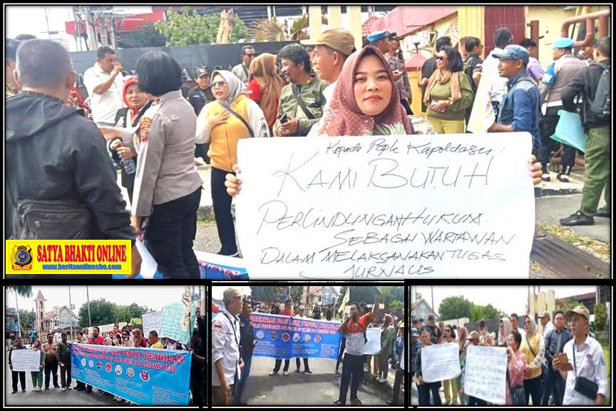 Minta Hentikan Proses Hukum 3 Wartawan Dengan Restorative Justice, Aliansi Wartawan dan LSM Datangi Mapolda Sumut