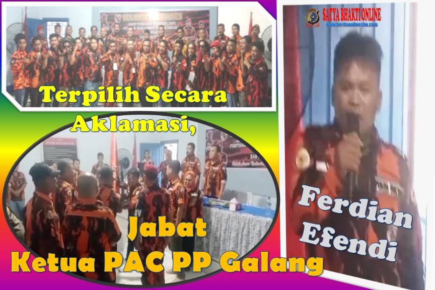 Terpilih Secara Aklamasi, Ferdian Efendi Jabat Ketua PAC PP Galang
