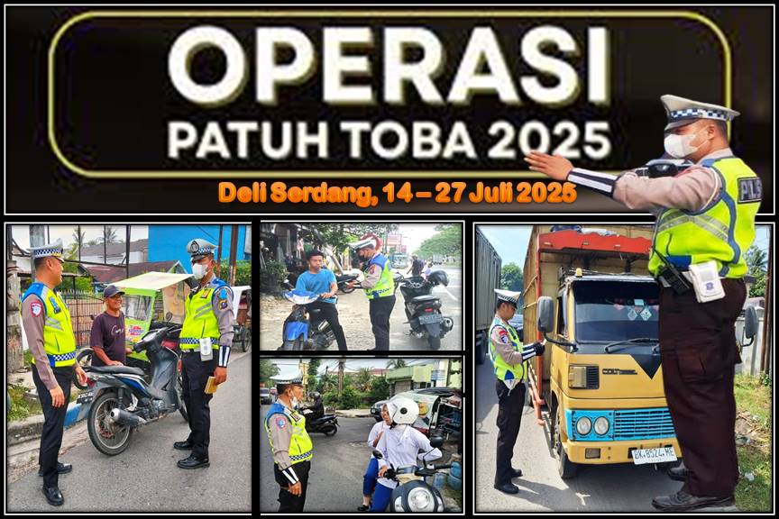 Bagian dari Program Nasional Polri, Polresta Deli Serdang Intensifkan Operasi Patuh Toba 2025