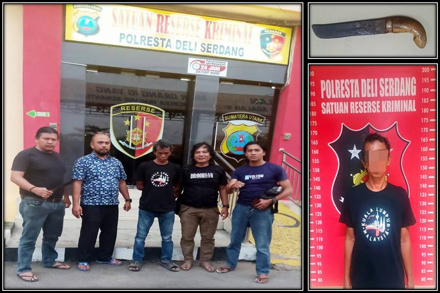 Dilaporkan Menganiaya Dedi hingga luka serius, Heru alias Pak Edi Diciduk Tim Opsnal Satreskrim Polresta Deli Serdang