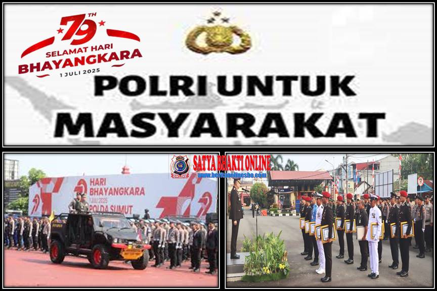 Peringati Hari Bhayangkara Ke-79, Polda Sumut Tegaskan Komitmen Melayani Dan Berbenah, Kapolresta Deli Serdang Beri Penghargaan Kepada Para Personil Yang Berprestasi Laksanakan Tugas