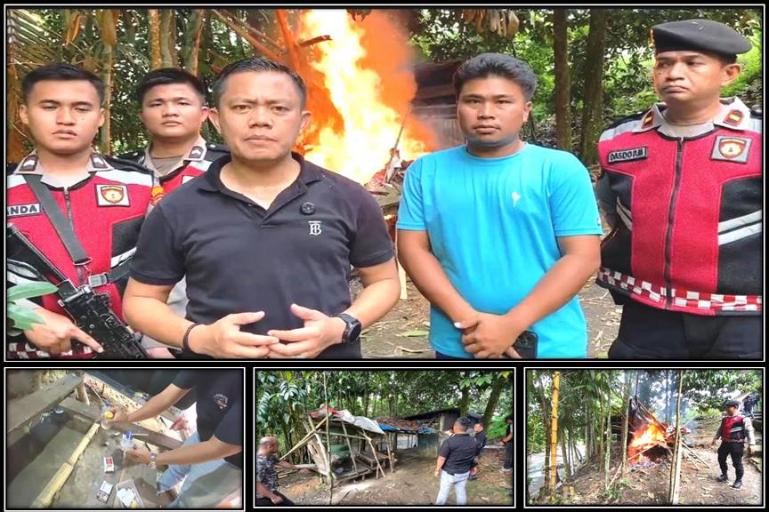Grebek Sarang Narkoba Di Sibolangit, Polrestabes Medan Grebek Tangkap Terduga Bandar Narkoba dan Sita Belasan Paket Sabu