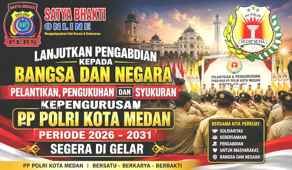 Lanjutkan Pengabdian Kepada Bangsa Dan Negara, Pelantikan, Pengukuhan Dan Syukuran Kepengurusan PP Polri Kota Medan Periode 2026-2031, Segera Di Gelar