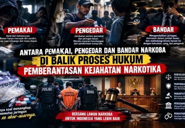 Antara Pemakai, Pengedar Dan Bandar Narkoba Di Balik Proses Hukum Pemberantasan Kejahatan Narkotika