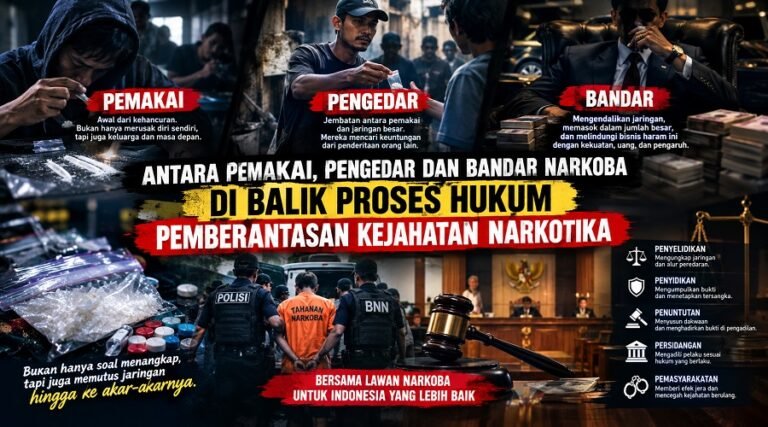 Antara Pemakai, Pengedar Dan Bandar Narkoba Di Balik Proses Hukum Pemberantasan Kejahatan Narkotika