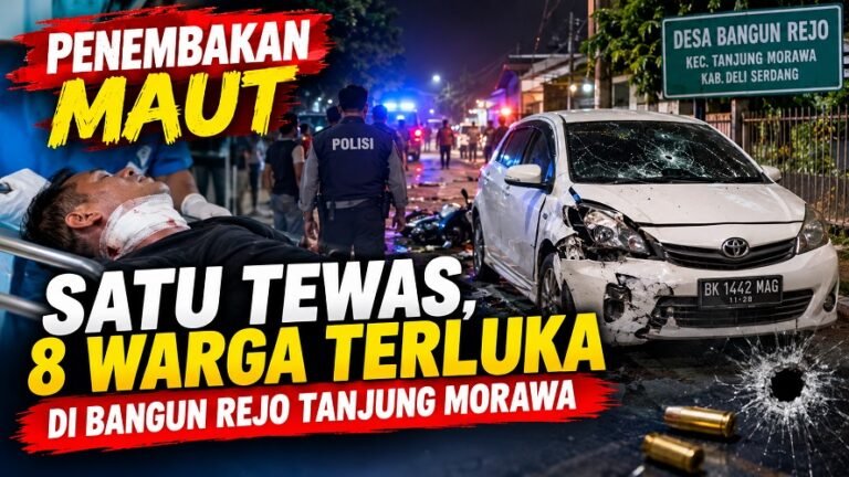 Penembakan Maut Di Bangun Rejo Tanjung Morawa, Satu Orang Tewas