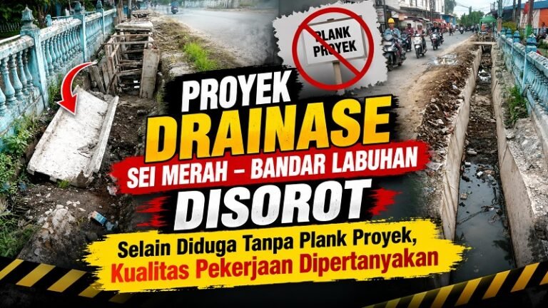 Selain Diduga Tanpa Plank Proyek, Kualitas Pekerjaan Dipertanyakan