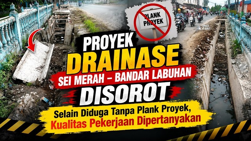 Selain Diduga Tanpa Plank Proyek, Kualitas Pekerjaan Dipertanyakan